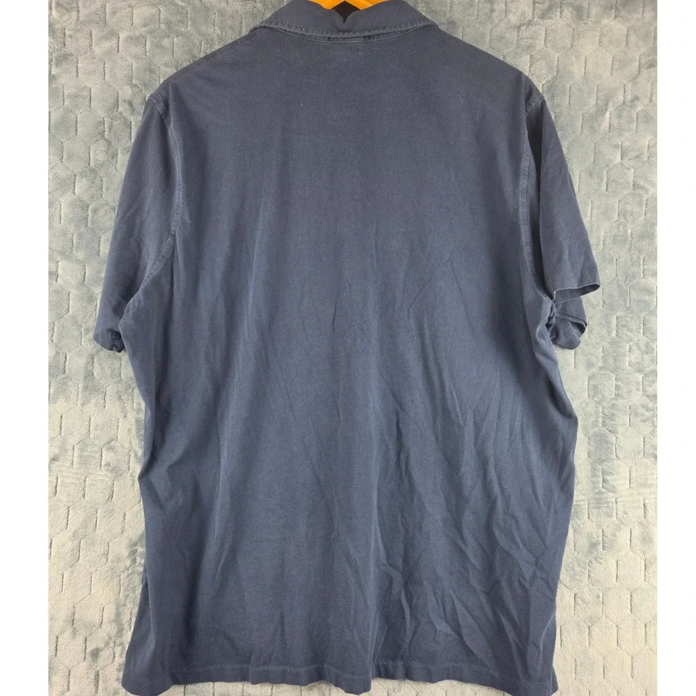 Polo‎ Ralph Lauren Mens XL Navy Blue Short Sleeve Pocket Polo Shirt Classic Fit